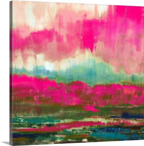 The Pink One | Oil And Acrylic Painting in Paintings by Debby Neal Arts. Item made of canvas