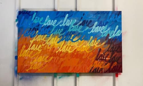 El Nido | Oil And Acrylic Painting in Paintings by Ruben Rojas. Item made of synthetic