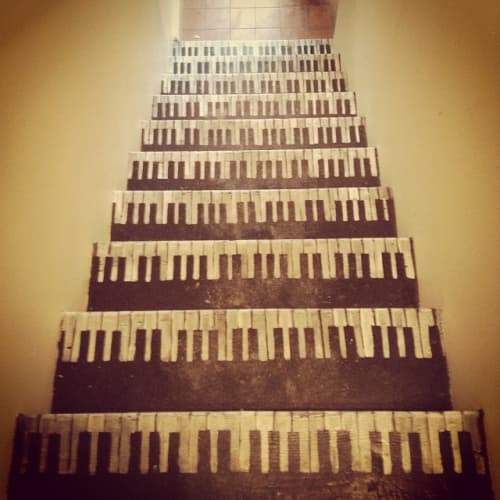 Piano Steps | Paintings by Karen Phillips Curran | Turn of the Century Lighting in Toronto