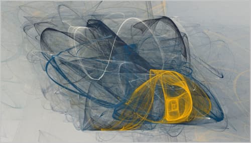 RicaBelna_Spacewarp_9251 | Oil And Acrylic Painting in Paintings by Rica Belna | Primary Residential Mortgage, Inc., 1100 Larkspur Landing, Larkspur, CA in Larkspur