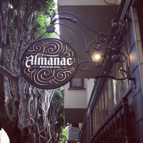 Sign Painting | Signage by Gentleman Scholar Signs | Almanac Beer Taproom in San Francisco