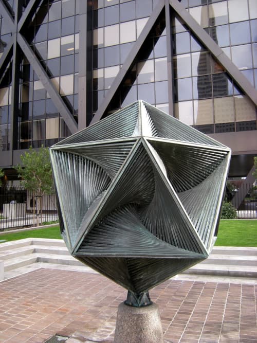 Icosaspirale | Sculptures by Charles Perry | One Maritime Plaza in San Francisco