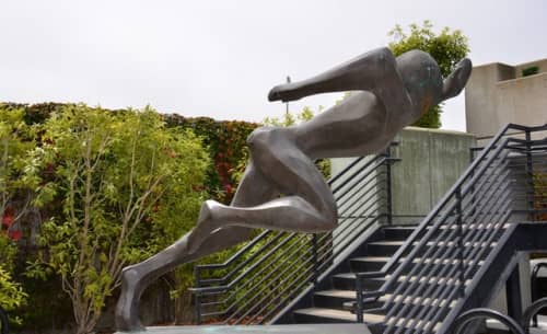 Sprinter at the Koret | Sculptures by Edith Peres-Lethmate | University of San Francisco, Koret Health and Recreation Center in San Francisco