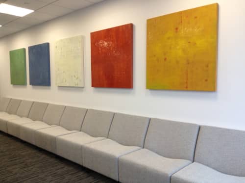 Ikat 1-6 | Paintings by Tracey Adams | Washington Prime Group Inc. in Columbus