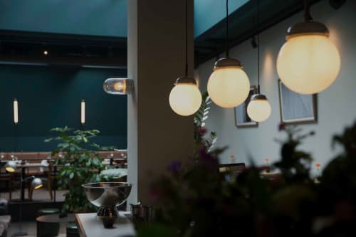 Milky Nautilus | Pendants by Blom & Blom | Roebling's in Amsterdam. Item composed of ceramic