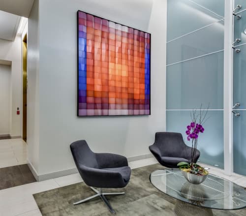 Cielo Artwork | Wall Sculpture in Wall Hangings by MORAN BROWN | 823 Congress Building in Austin. Item made of aluminum