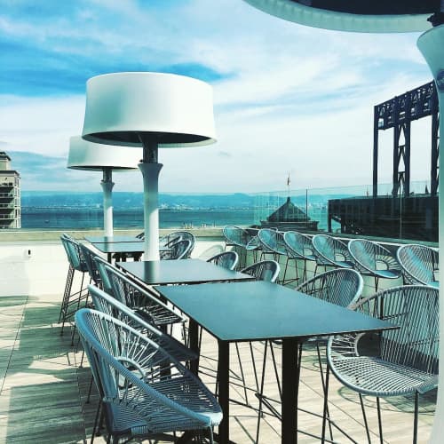 Puerto Stool - Bar Height | Bar Stool in Chairs by Innit Designs | Hotel VIA in San Francisco. Item composed of metal & synthetic