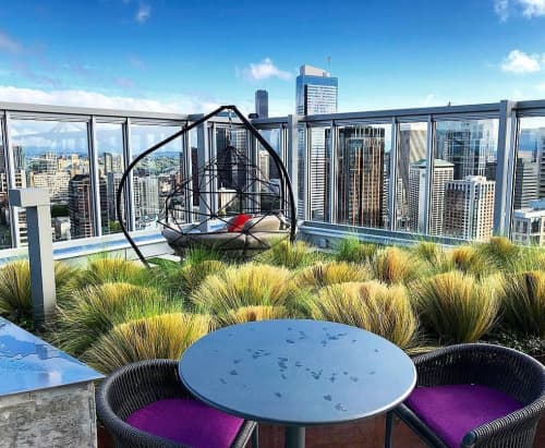 KODAMA Zome Lounger | Swing Chair in Chairs by KODAMA | AMLI Arc in Seattle. Item composed of metal
