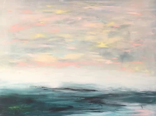 Infinity Bay | Oil And Acrylic Painting in Paintings by Helenehardyart. Item composed of synthetic