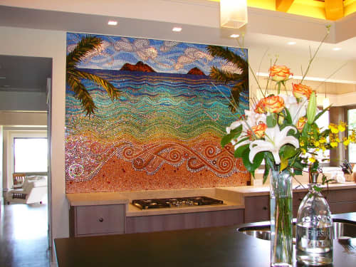 Mokuluas Mosaic | Art & Wall Decor by Dyanne Williams Mosaics. Item composed of stone