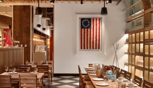13-Star Flag Quilt | Wall Hangings by Susan Fuller of Fuller by Design | Founding Farmers Tysons in Tysons