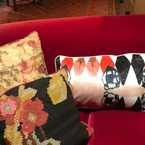 Custom Pillows | Pillows by Philomela Textiles & Wallpaper. Item composed of fiber