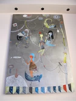 Artwork: Aquatics | Oil And Acrylic Painting in Paintings by Kelly Tunstall | A16 (Rockridge) in Oakland. Item composed of synthetic