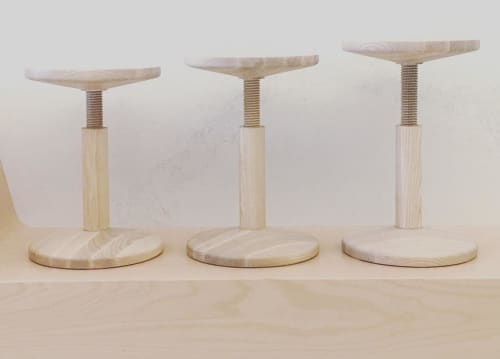 All Wood Stool | Chairs by Karoline Fesser of Hem | Coffee for Sasquatch in Los Angeles