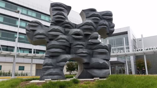 Pieces Together | Sculptures by Lawrence Argent | Martin Luther King Jr. Community Hospital in Los Angeles