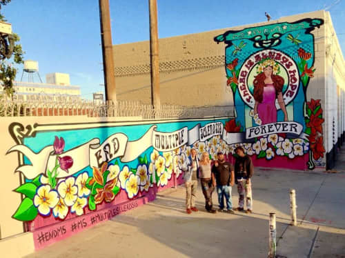 End M.S. Forever | Street Murals by Lydia Emily | Mateo Street at 7th in Los Angeles