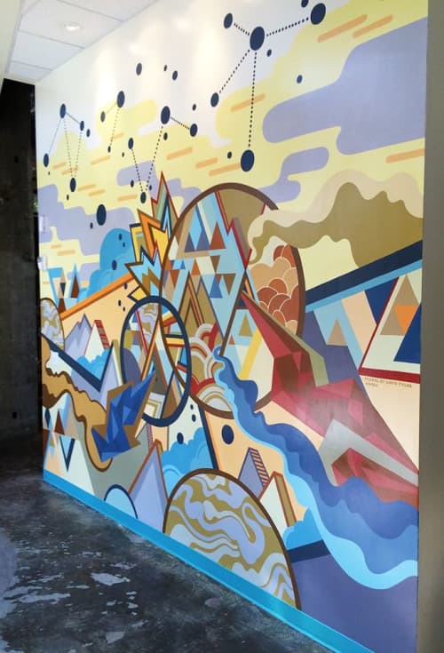 Entrance | Murals by David Polka | Sparkart Inc. in Oakland