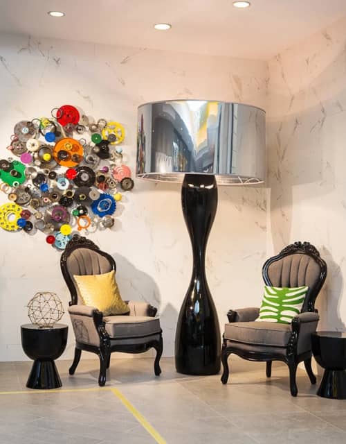 Round n’ Found V | Wall Sculpture in Wall Hangings by Brian Mock | One City Block Apartments in Denver. Item made of metal