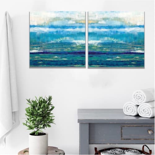 Abstract Coastal Paintings | Prints by Debby Neal Arts. Item made of canvas