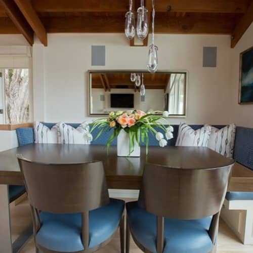 DT-121ENS Dining Table | Tables by Antoine Proulx Furniture, LLC. Item made of walnut with metal