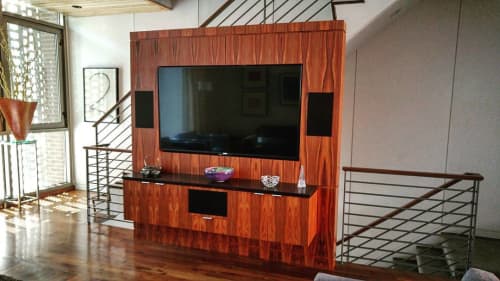 Monolith Walls | Media Console in Storage by Iannone Design. Item made of wood