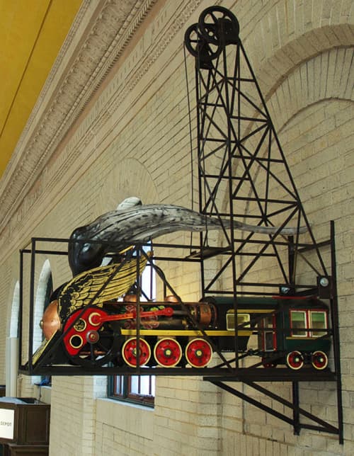 The East Friesian Flyer | Sculptures by Kyle Fokken - Artist LLC | Union Depot, St. Paul in Saint Paul. Item composed of copper & ceramic