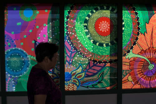 Rediscovery | Street Murals by Amy Cheng | 25th Avenue Subway Station, Brooklyn, NY in Brooklyn. Item made of synthetic