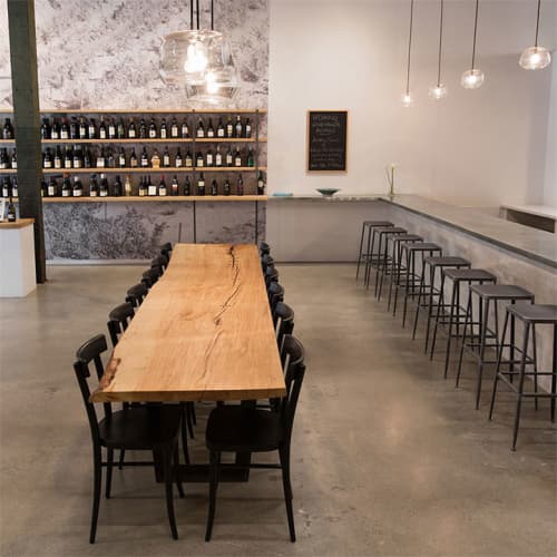 Eastern Ash | Communal Table in Tables by Ghostown Woodworks by Rusty Dobbs | Minimo in Oakland. Item composed of wood and steel