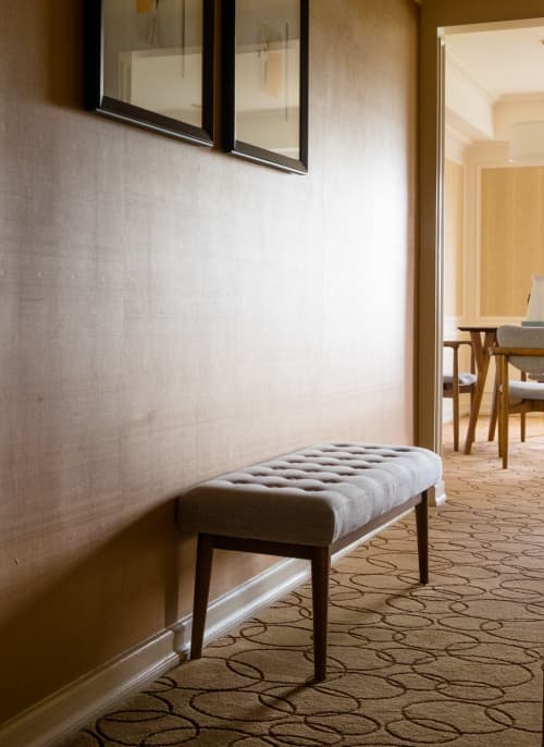 Mid-Century Upholstered Bench by West Elm at JW Marriott Essex House