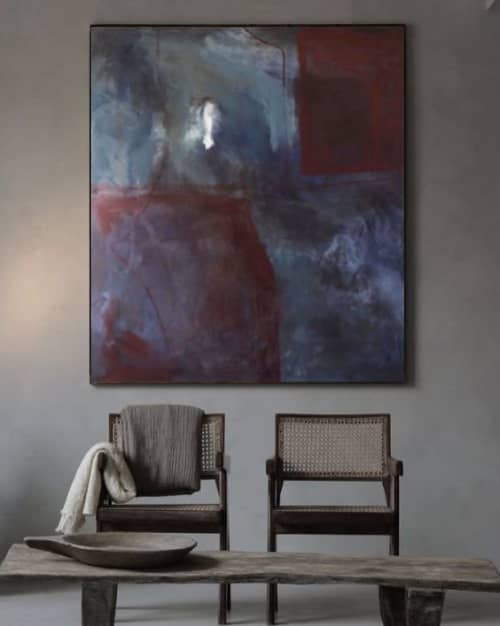 Light at the End of the Tunnel | Oil And Acrylic Painting in Paintings by Alice Watt. Item composed of linen and synthetic