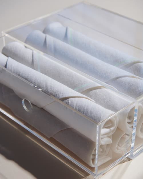 Table Napkins | Linens & Bedding by ATELIER SAUCIER | Galvan London in London. Item made of fabric