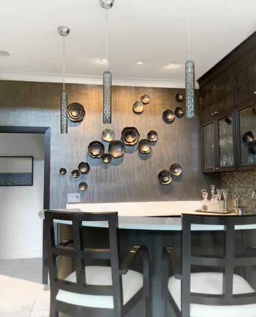 Emotional Darkness | Wall Sculpture in Wall Hangings by Lucrecia Waggoner. Item made of ceramic