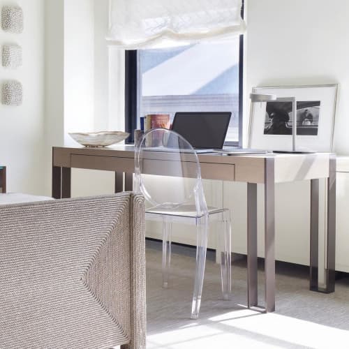 DK-74 Desk | Tables by Antoine Proulx Furniture, LLC. Item made of oak wood with steel