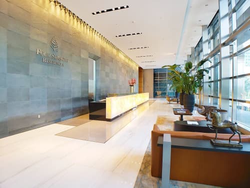 ST-26 Console Table | Tables by Antoine Proulx Furniture, LLC | Four Seasons Hotel Miami in Miami. Item composed of wood and metal