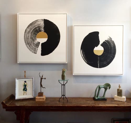 Optimism I & III | Mixed Media by Rod McIntosh | Catharine Miller in London. Item made of canvas