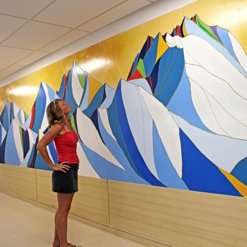 Mural by Dawn Gerety at Gladys Wood Elementary School, Anchorage