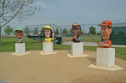 Little Leaguers | Sculptures by Tony Natsoulas | Tahoe Tallac Little League in Sacramento