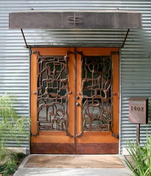 Shibumi Doors | Sculptures by Eric Powell | Shibumi Gallery in Berkeley. Item composed of steel