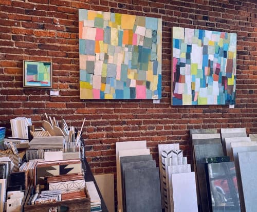 Contemporary Oil Painting | Oil And Acrylic Painting in Paintings by LangfordArt. Item composed of canvas & synthetic