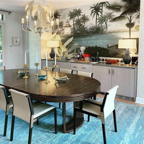 DT-166E RACETRACK Dining Table | Tables by Antoine Proulx Furniture, LLC | Ocean Reef Club in Key Largo. Item composed of wood