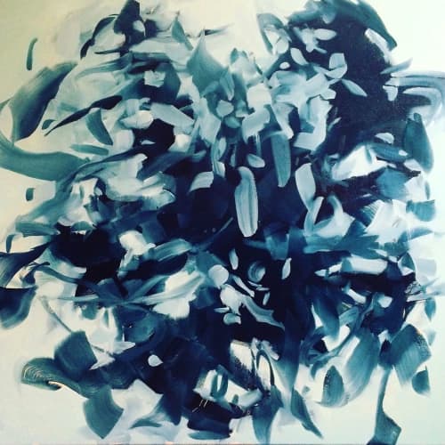 Winter Love Burst | Oil And Acrylic Painting in Paintings by Cameron Schmitz. Item composed of canvas and synthetic