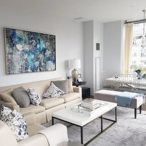 Abstract Painting | Oil And Acrylic Painting in Paintings by Andrew Cotton Art 100% COTTON. Item made of canvas