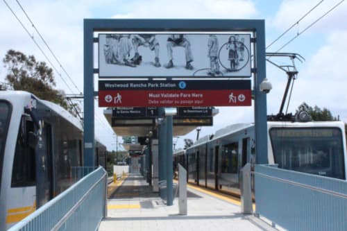 Panoramas | Art & Wall Decor by Abel Alejandre | Westwood/Rancho Park Station in Los Angeles