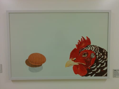 Chicken & Egg | Paintings by Diane Jacobs | Zuckerberg San Francisco General Hospital and Trauma Center in San Francisco