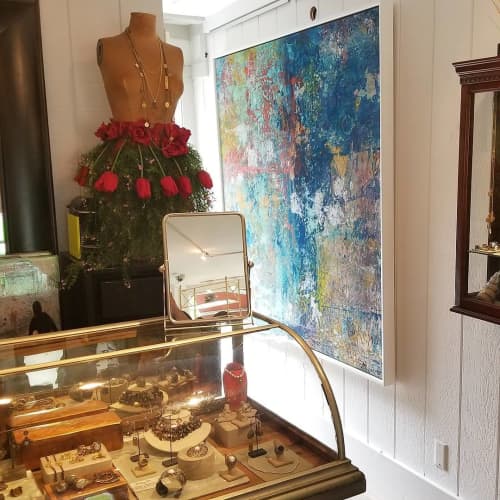 Abstract Painting | Oil And Acrylic Painting in Paintings by Andrew Cotton Art 100% COTTON | Stella Flame in New York. Item made of canvas