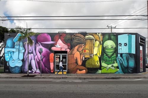 Human Kind | Murals by Julien "Seth" Malland | Wynwood Kitchen & Bar in Miami