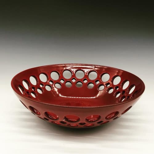 Red Bowl | Serving Bowl in Serveware by Lynne Meade. Item made of ceramic