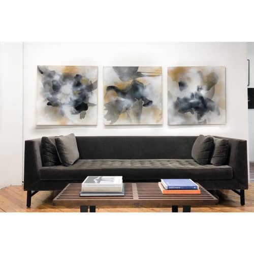 Atmospheric Paintings | Oil And Acrylic Painting in Paintings by Brittney Ciccone. Item made of synthetic