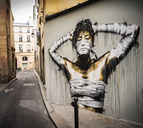 Rue du Croissant Mural | Murals by Eddie Colla | L'Ivress Bourse in Paris