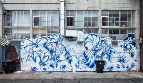 Zen | Street Murals by Kristine Brandt | Gordon Street, SoMa in San Francisco